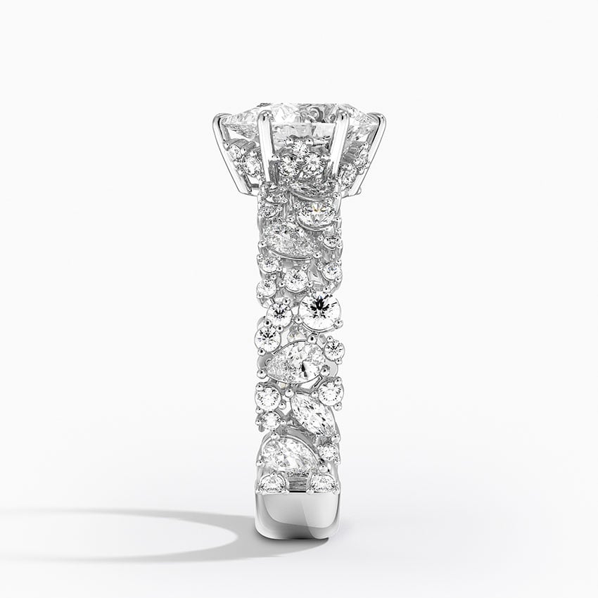 2.00 Karat Damla Kesim Özel Tasarım Hidden Halo Tektaş Laboratuvar Pırlanta Yüzük - Cannes
