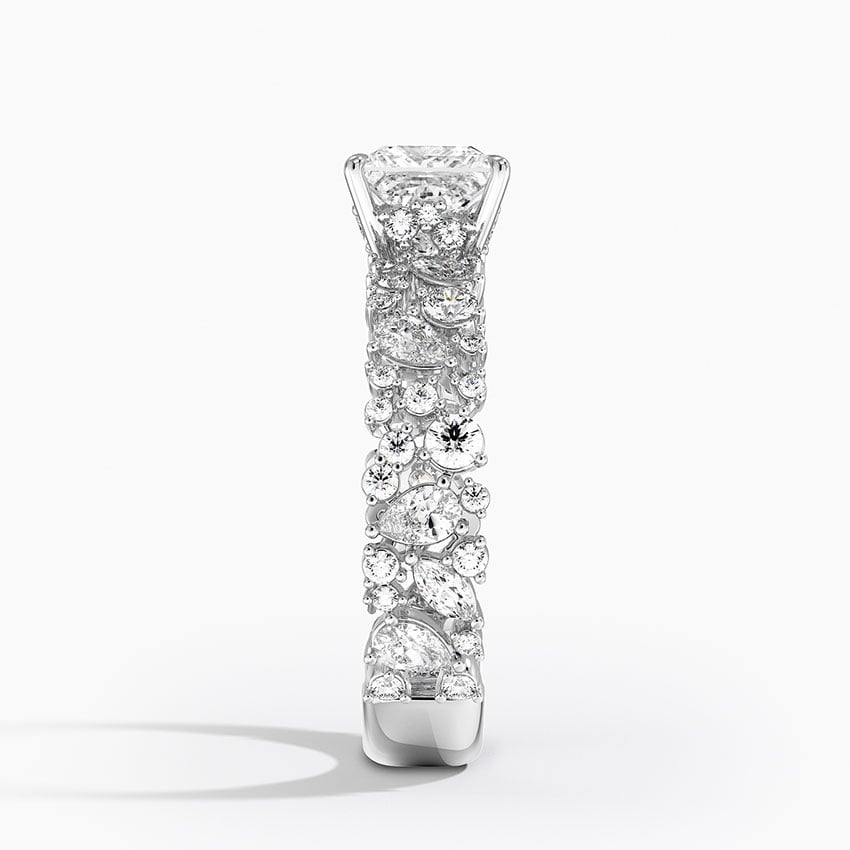 2.00 Karat Prenses Kesim Özel Tasarım Hidden Halo Tektaş Laboratuvar Pırlanta Yüzük - Cannes