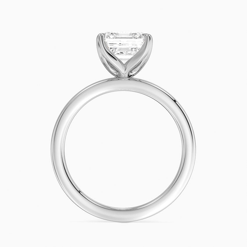 2.00 Karat D-VS Asscher Kesim Tektaş Laboratuvar Pırlanta Yüzük