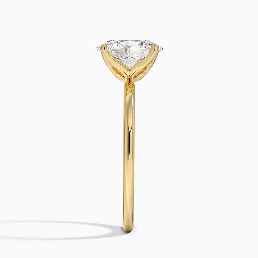 2.00 Karat D-VS Oval Tektaş Laboratuvar Pırlanta Yüzük