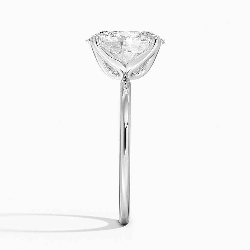 3.00 Karat D-VS Oval Tektaş Laboratuvar Pırlanta Yüzük