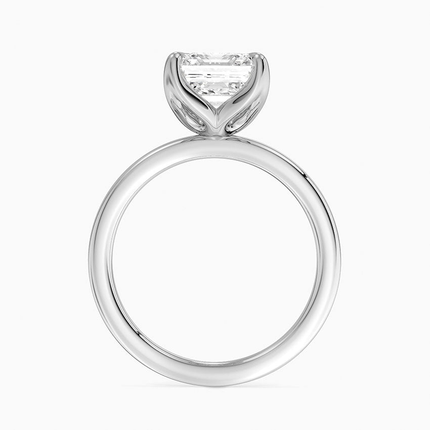 3.00 Karat D-VS Asscher Kesim Tektaş Laboratuvar Pırlanta Yüzük