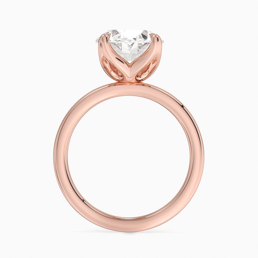 4.00 Karat D-VS Oval Tektaş Laboratuvar Pırlanta Yüzük