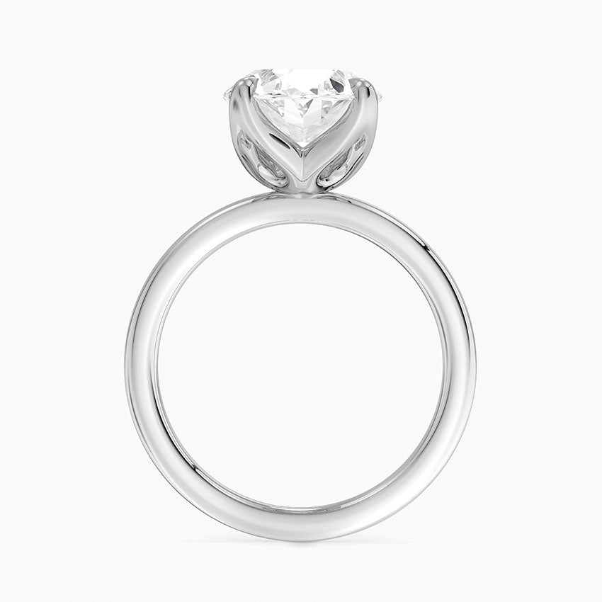 4.00 Karat D-VS Oval Tektaş Laboratuvar Pırlanta Yüzük