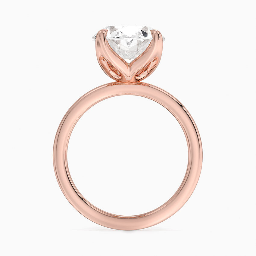 5.00 Karat D-VS Oval Tektaş Laboratuvar Pırlanta Yüzük