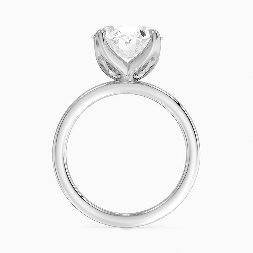 5.00 Karat D-VS Oval Tektaş Laboratuvar Pırlanta Yüzük