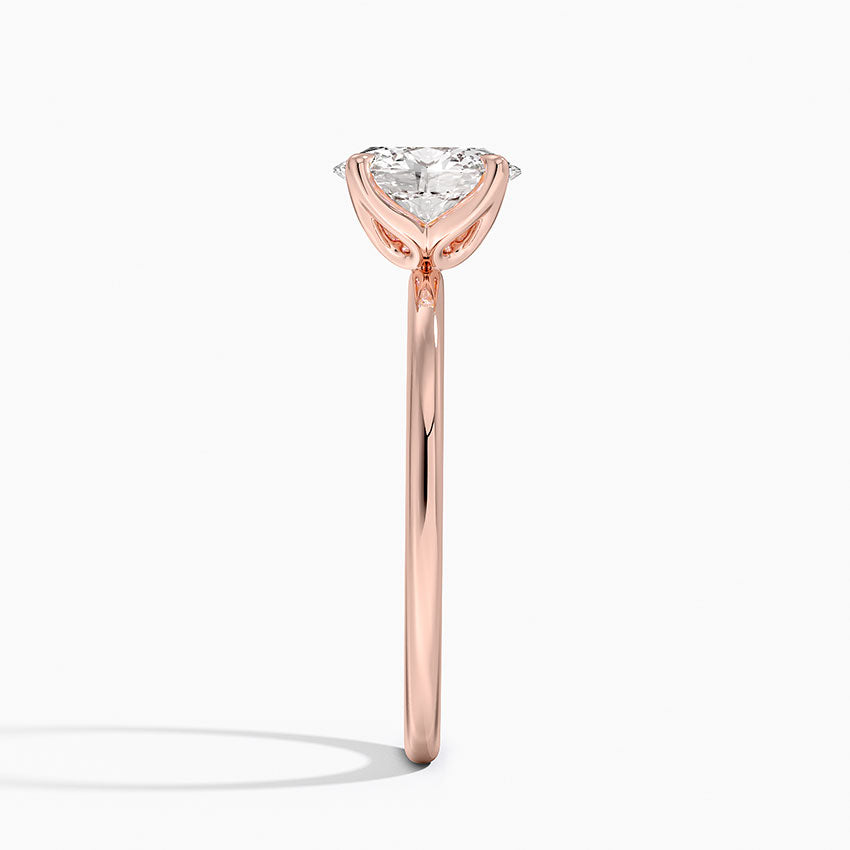 1.00 Karat D-VS Oval Tektaş Laboratuvar Pırlanta Yüzük