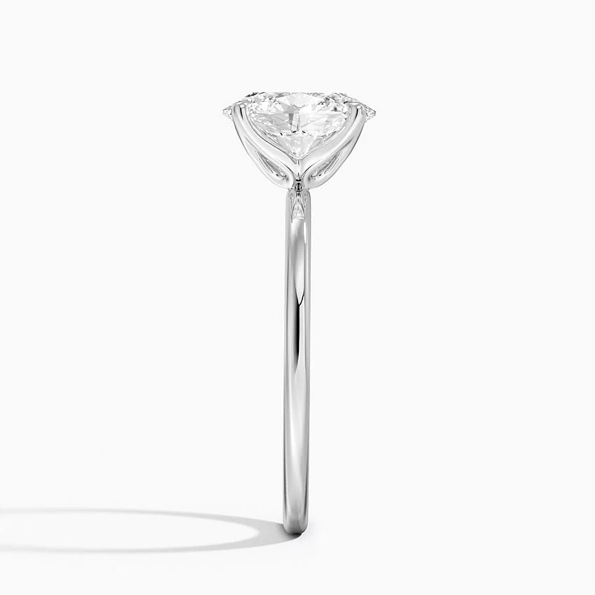 1.00 Karat D-VS Oval Tektaş Laboratuvar Pırlanta Yüzük